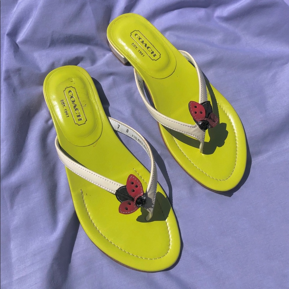 Coach Ladybug Sandals
